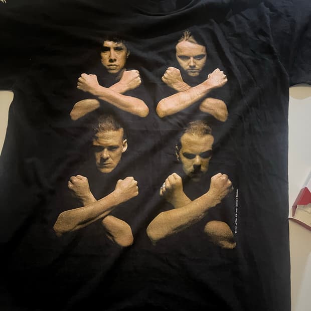 metallica vintage 1992 birth 싱글스티치 티셔츠