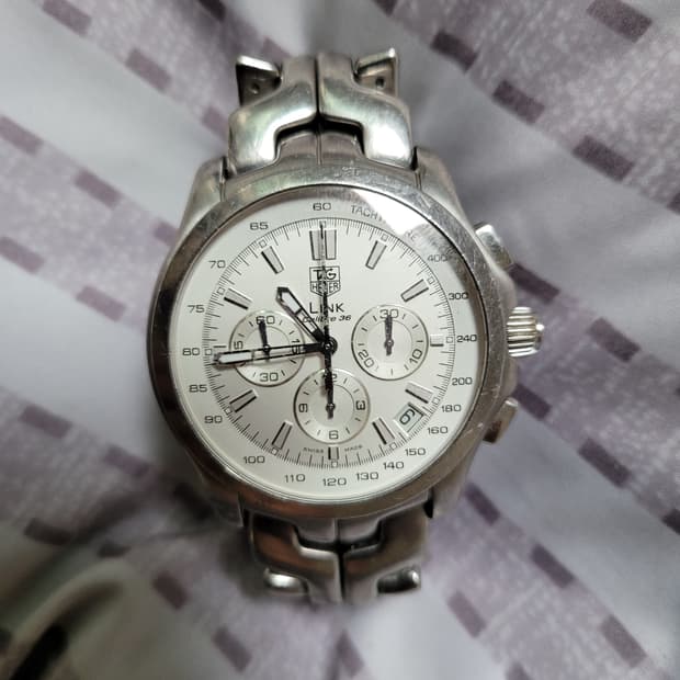 [정품] 테크호이어 손목시계 은장 한정판