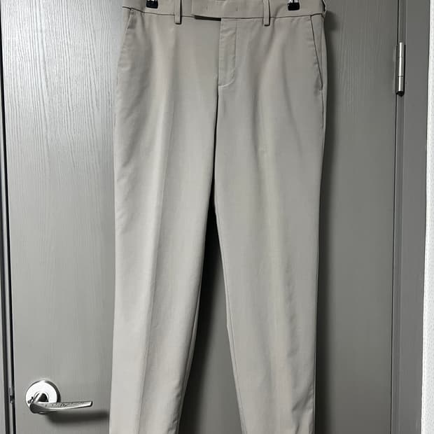 테이퍼드 히든 밴딩 슬랙스