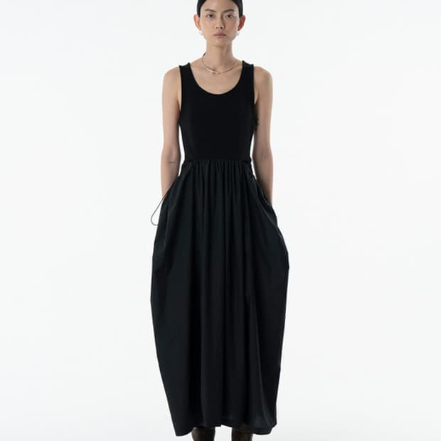 아모멘토 시어 저지 드레스 원피스