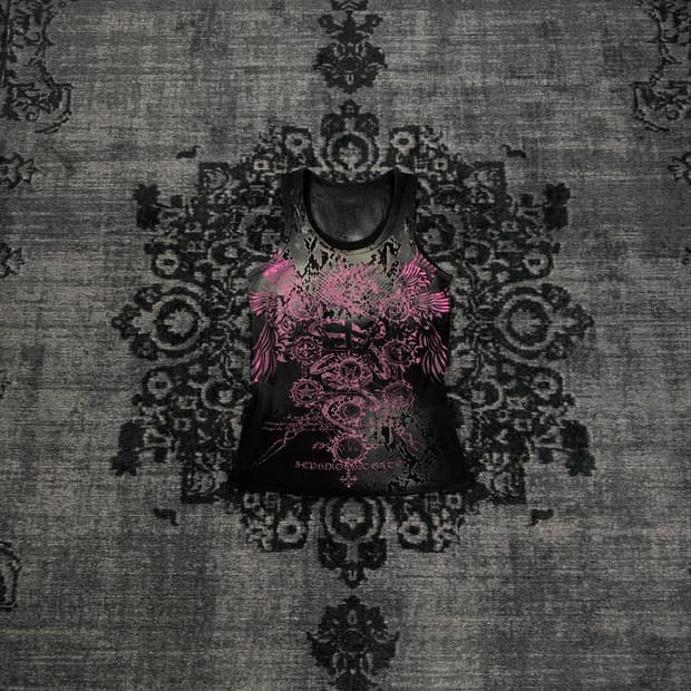 H.naoto Sixh python printing sleeveless