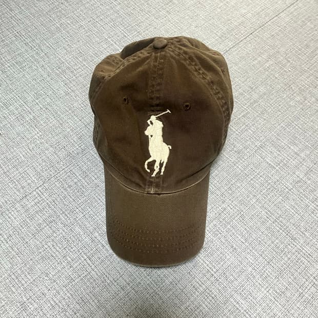 Polo 폴로랄프로렌 빅포니 자수로고 볼캡 브라운