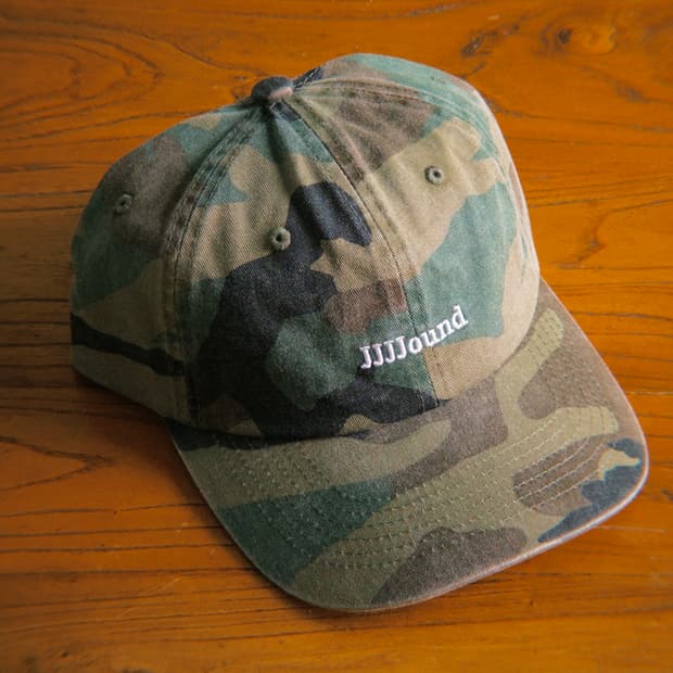 JJJJound Camo weekend cap