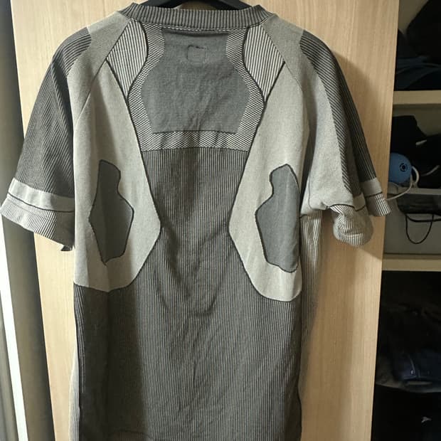 j.lal 패널 크루넥 티셔츠