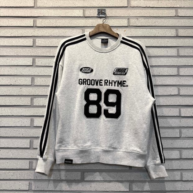 그루브라임 89 사이드트랙 배색 맨투맨