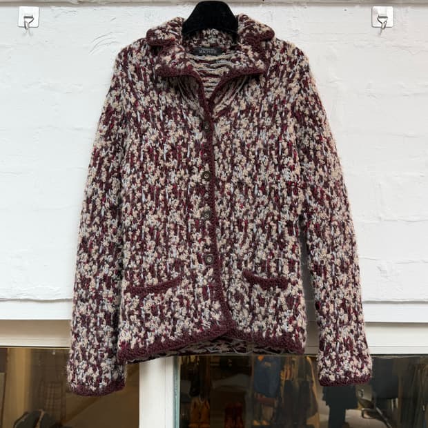 Macphee 울 블렌드 니트 가디건 M