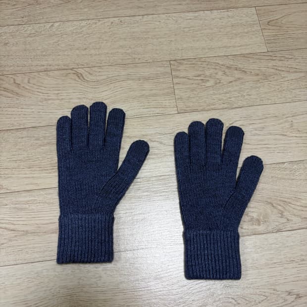 (M) 유니클로 히트텍 장갑 블루