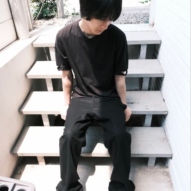 Helmut lang 슬릿 반팔 티셔츠 m