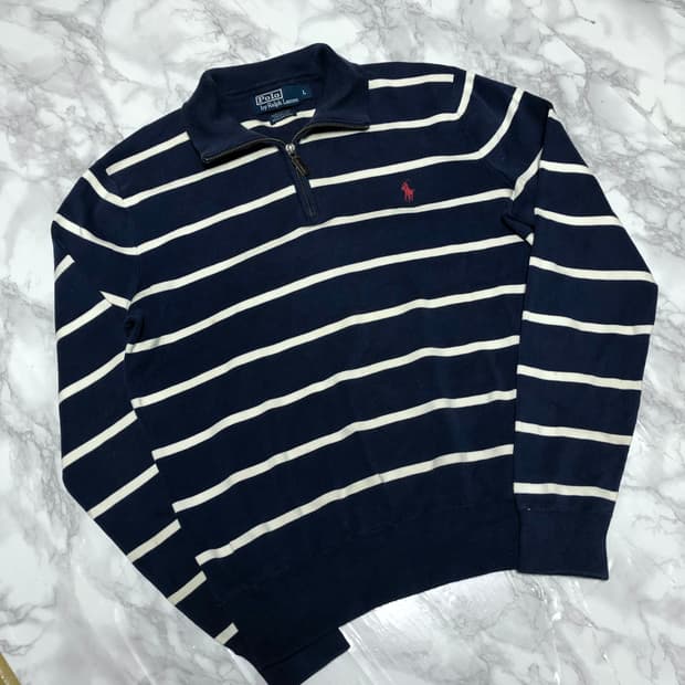 폴로 랄프로렌 반집업 단가라 티셔츠