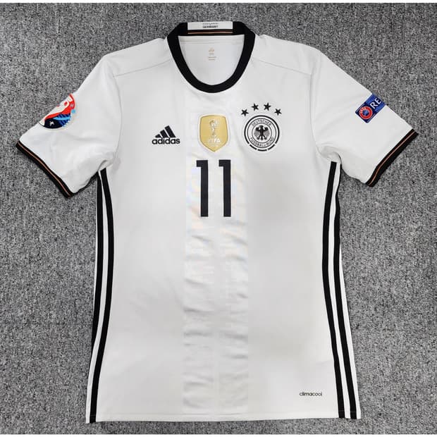 아디다스 독일 국가대표 마르코 로이스 11번 축구 유니폼 반팔져지 95