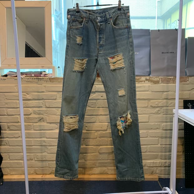 리바이스 X 미키마우스 501 데님팬츠