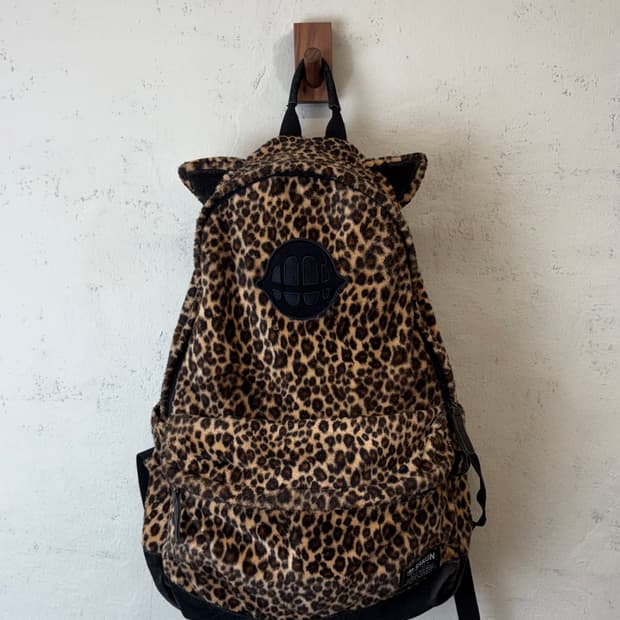 사쿤 올드스쿨 y2k 레오파드 백팩