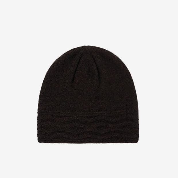 웰빙익스프레스) Oversize Ripple Beanie Brown