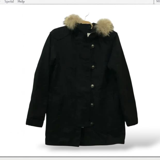 츠모리치사토 양털 퍼 후드코드 (내피O)