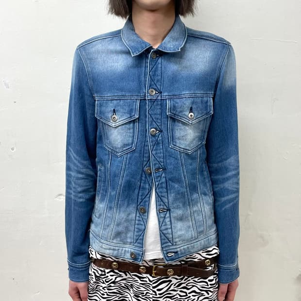 Washing soft denim jacket 