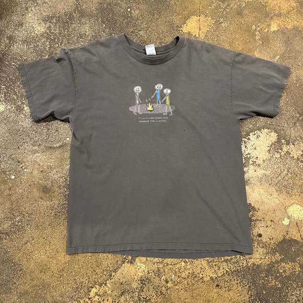 빈티지 90s 유머 티셔츠