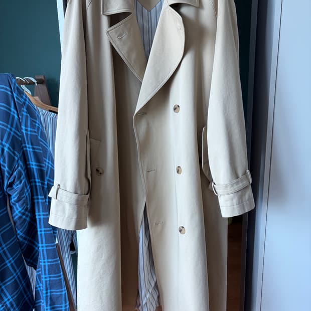 AFTER PRAY 베이지 프랜시스 트렌치 코트