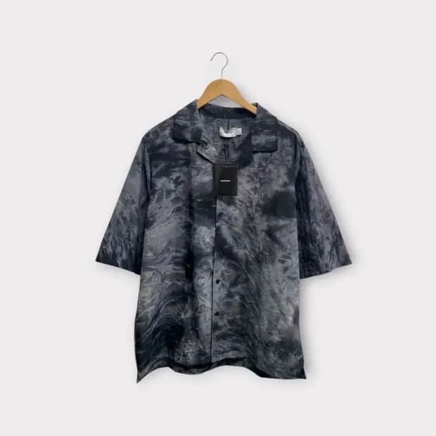 [새상품] 매스노운 타이다이 하프셔츠 그레이 M-L
