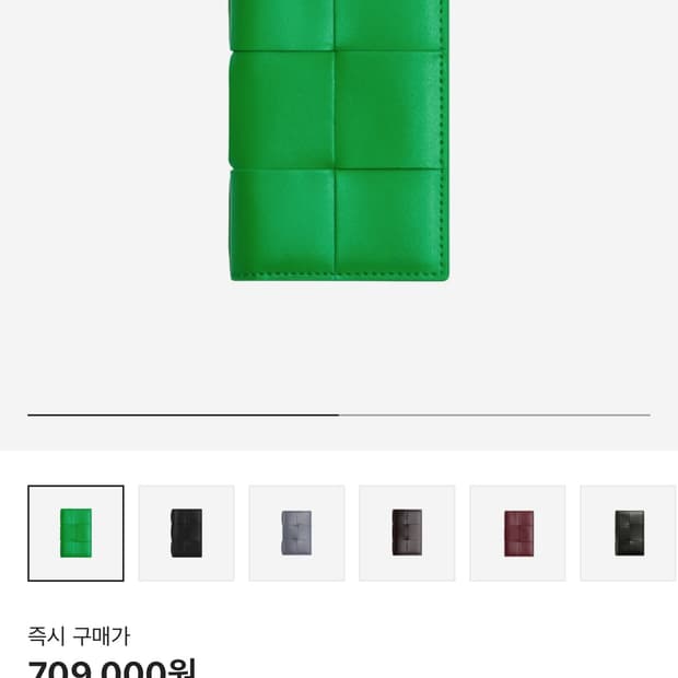 보테가 베네타 플랩 카드지갑 패러킷