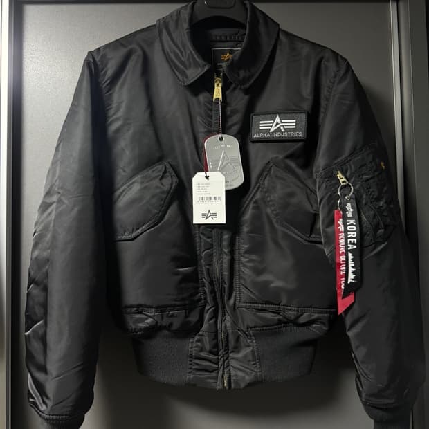 알파인더스트리 CWU-45/P 플라이트 자켓 블랙 (S)