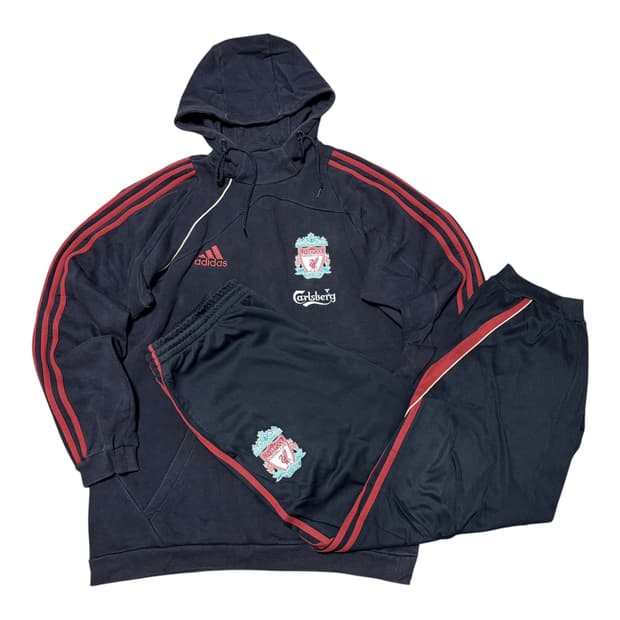 유일매물)아디다스 X 리버풀 09-10  삼선 다크그레이 셋업