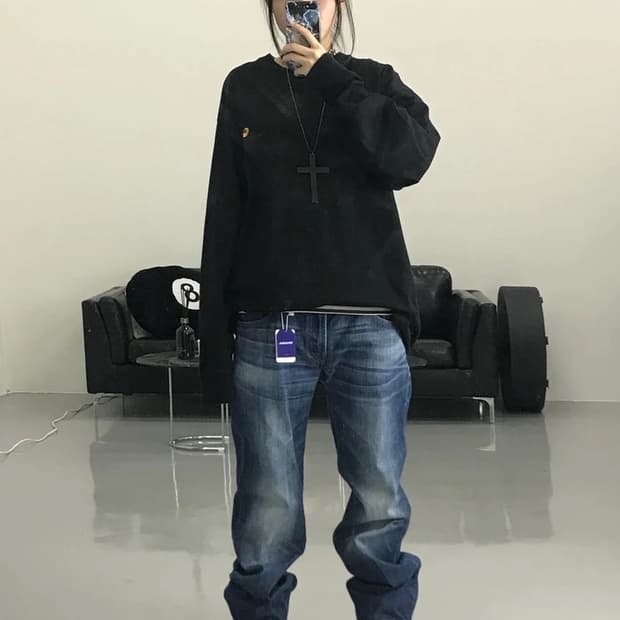 칼하트 블랙 롱 슬리브