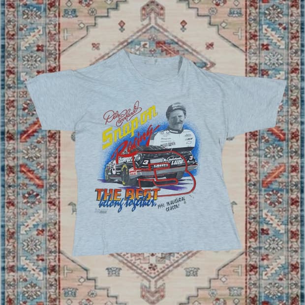 90s USA 빈티지 나스카 델 언하트 레이싱 티셔츠