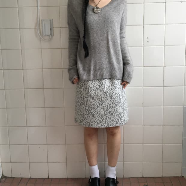 Gray knit