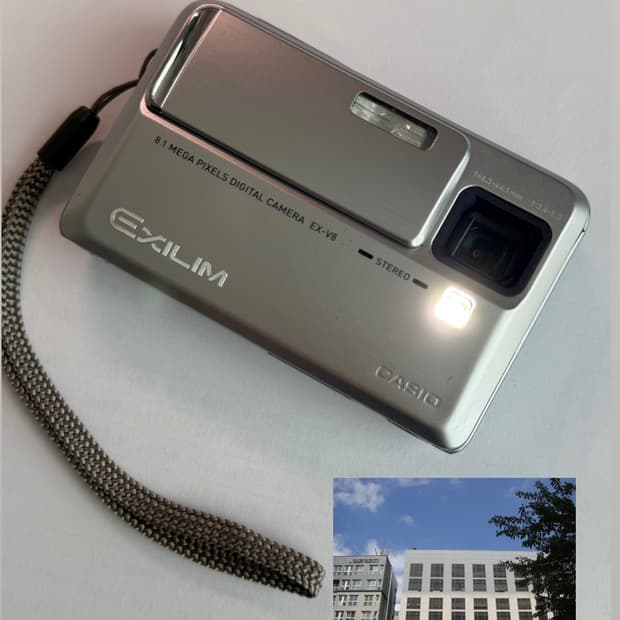 (작례 o) 카시오 Casio exilim v8 실버 디카 판매해요
