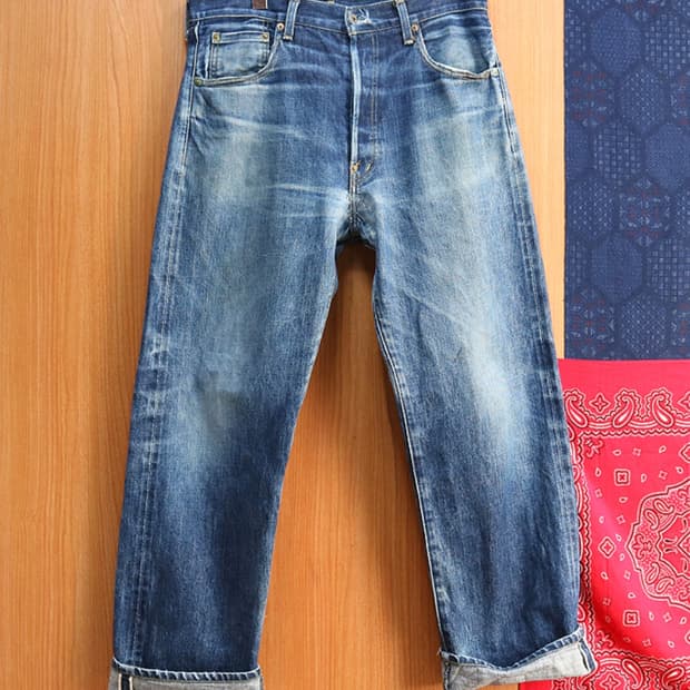 
일본판 90S LEVIS LVC 리바이스 702XX 빅 E 셀비지 데님