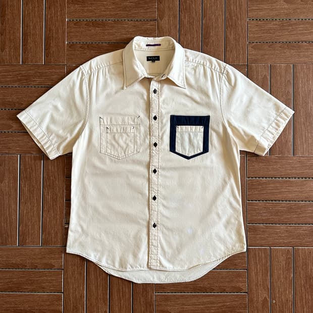Paul Smith pocket cotton 1/2 shirts