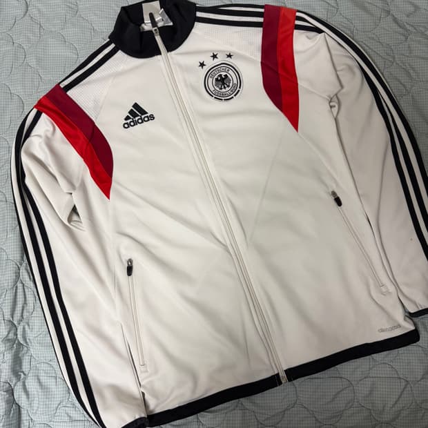(90) 아디다스 독일 축구 국가대표팀 트랙탑 화이트 져지