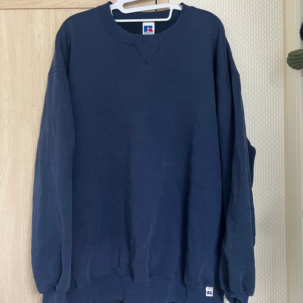 90s USA 빈티지 러셀 애슬레틱 네이비 맨투맨 스웻셔츠