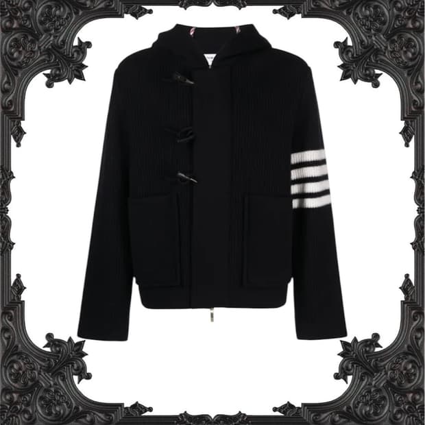 톰브라운 네이비 떡볶이 울 자켓