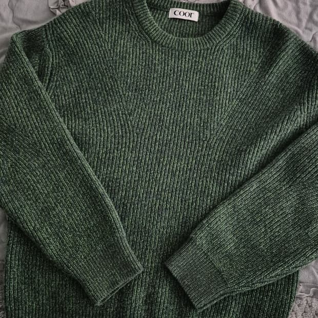 쿠어 캐시팝니트 그린 M