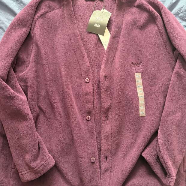 유니클로 니들스 가디건 3xl xxxl 퍼플