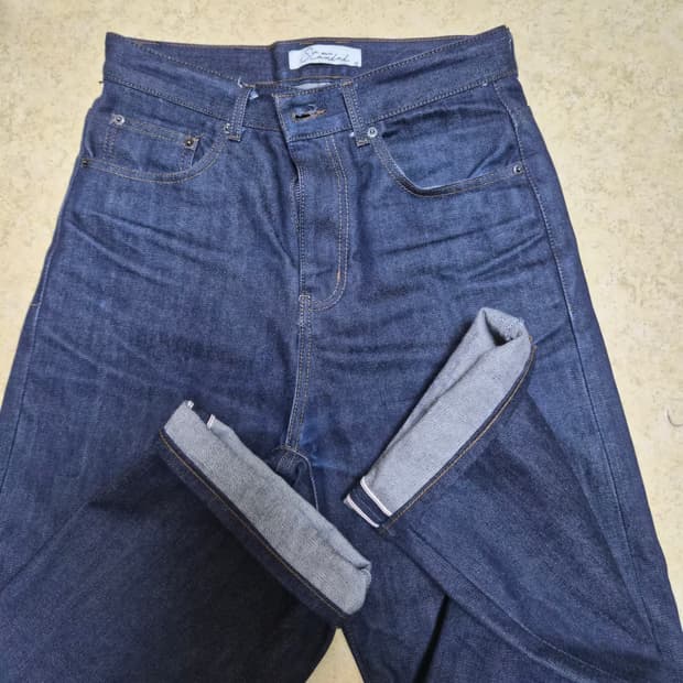 비슬로우 와이드 셀비지 데님