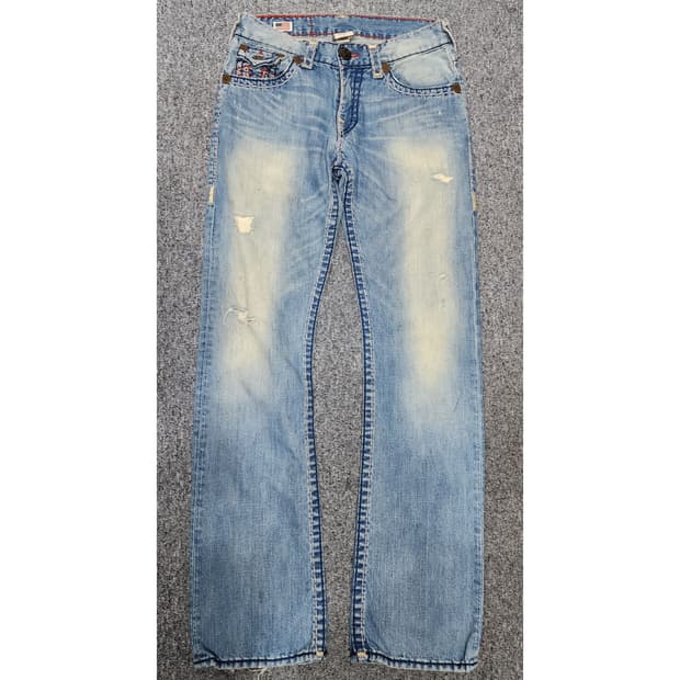 트루릴리젼 RICKY SUPERT 리키 슈퍼티 워싱 데님팬츠 청바지 31