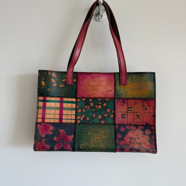 Pre owend 패치워크 레더 숄더백