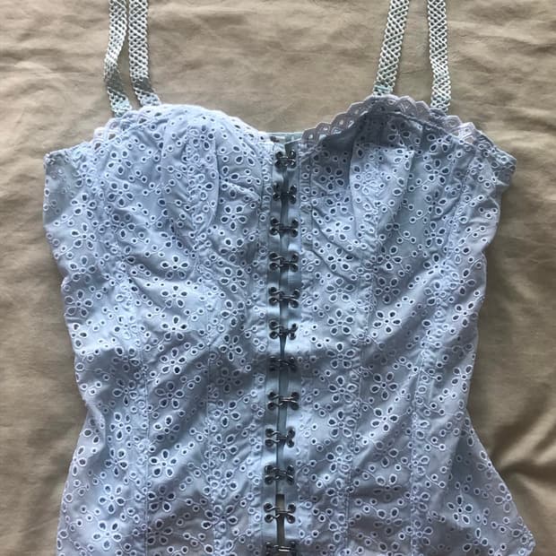 유럽 빈티지 레이어드 탑 코르셋 (나시)