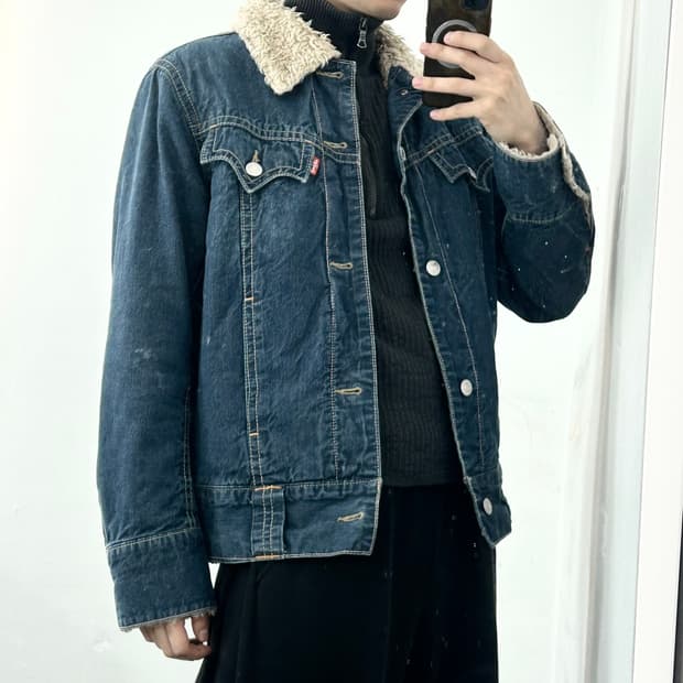 리바이스 타입1 데님 쉐르파 자켓