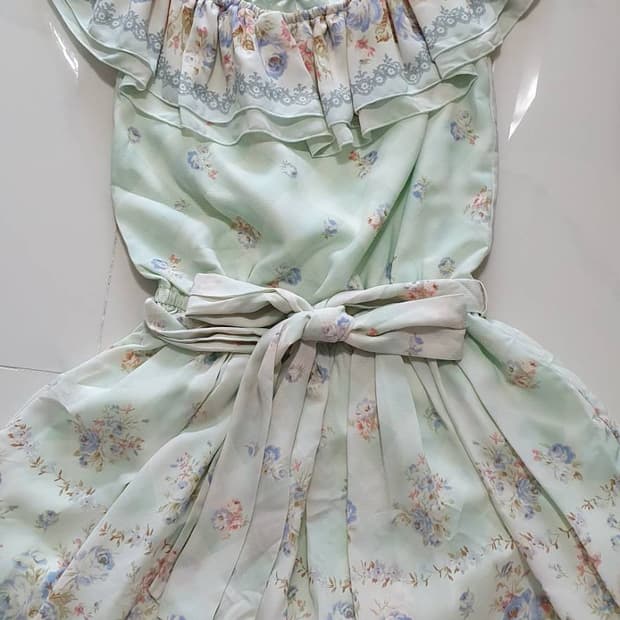 리즈리사 민트 플로랄 원피스