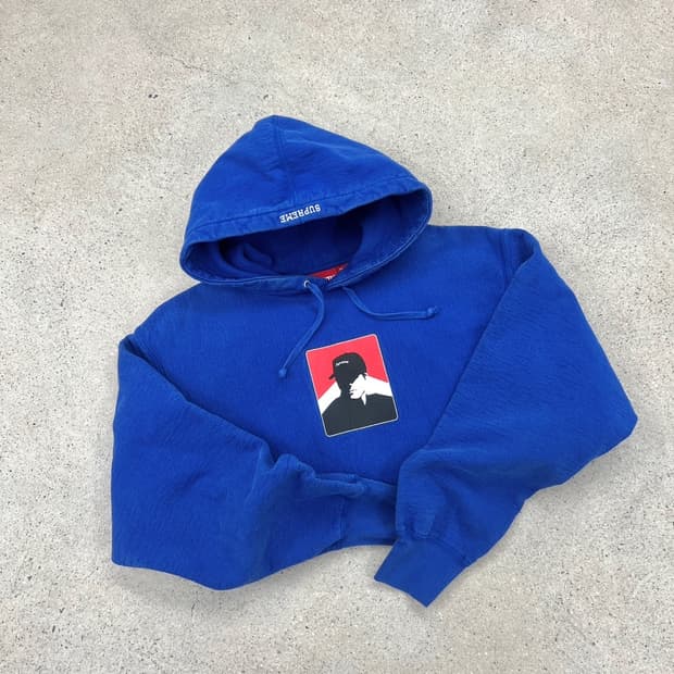 슈프림 20FW potrait 블루 후드 티셔츠