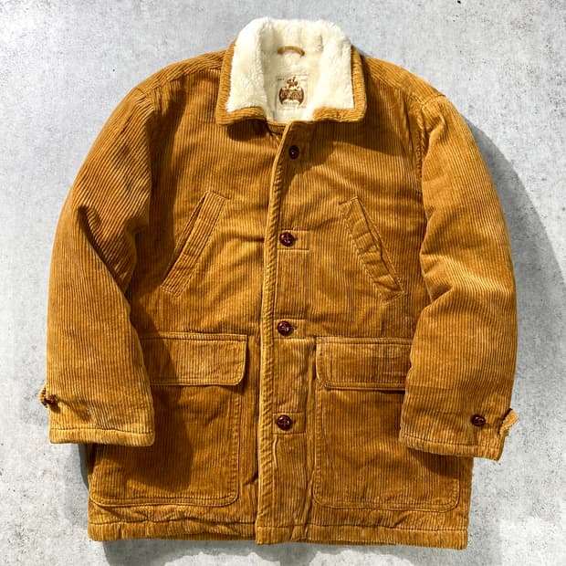 [L] 90s Horse Powers 브라운 코듀로이 시어링 자켓