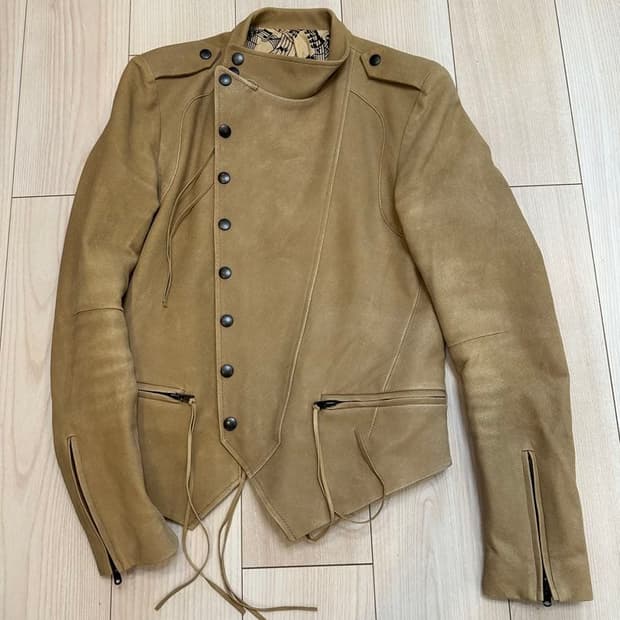 넘버나인 나폴레옹 레더 라이더 자켓