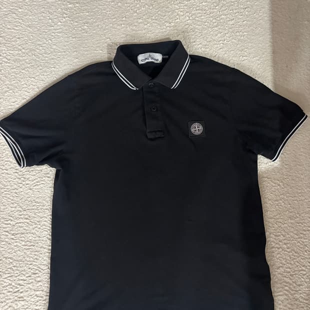 스톤아일랜드 폴로 블랙 셔츠