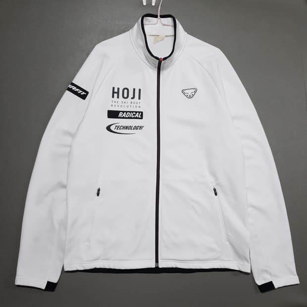 2XL (110) 다이나핏 히어로 TR 슈트 화이트 턴잇업 트랙탑 져지