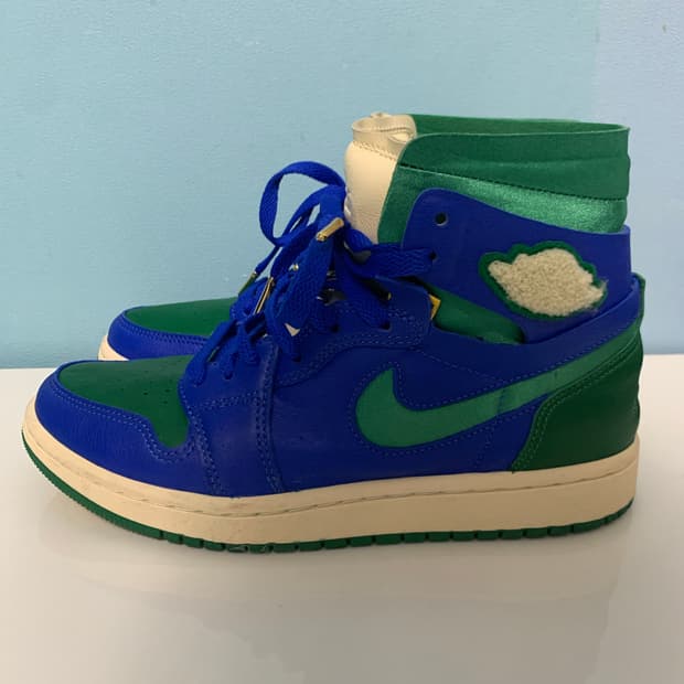 나이키 에어 조던 1 블루/그린 하이 스니커즈