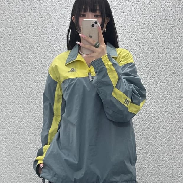 아디다스 올드스쿨 레트로 테크웨어 바람막이 아노락 M C12518