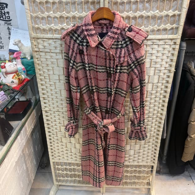 40/66 정품 버버리 노바체크 롱 코트 팝니다